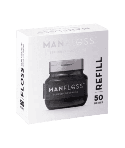 Manfloss Refill: 1 x Roll BLACK Tape